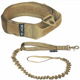 Velcro tactical collar with leash military