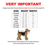male dog belly band neoprene size chart