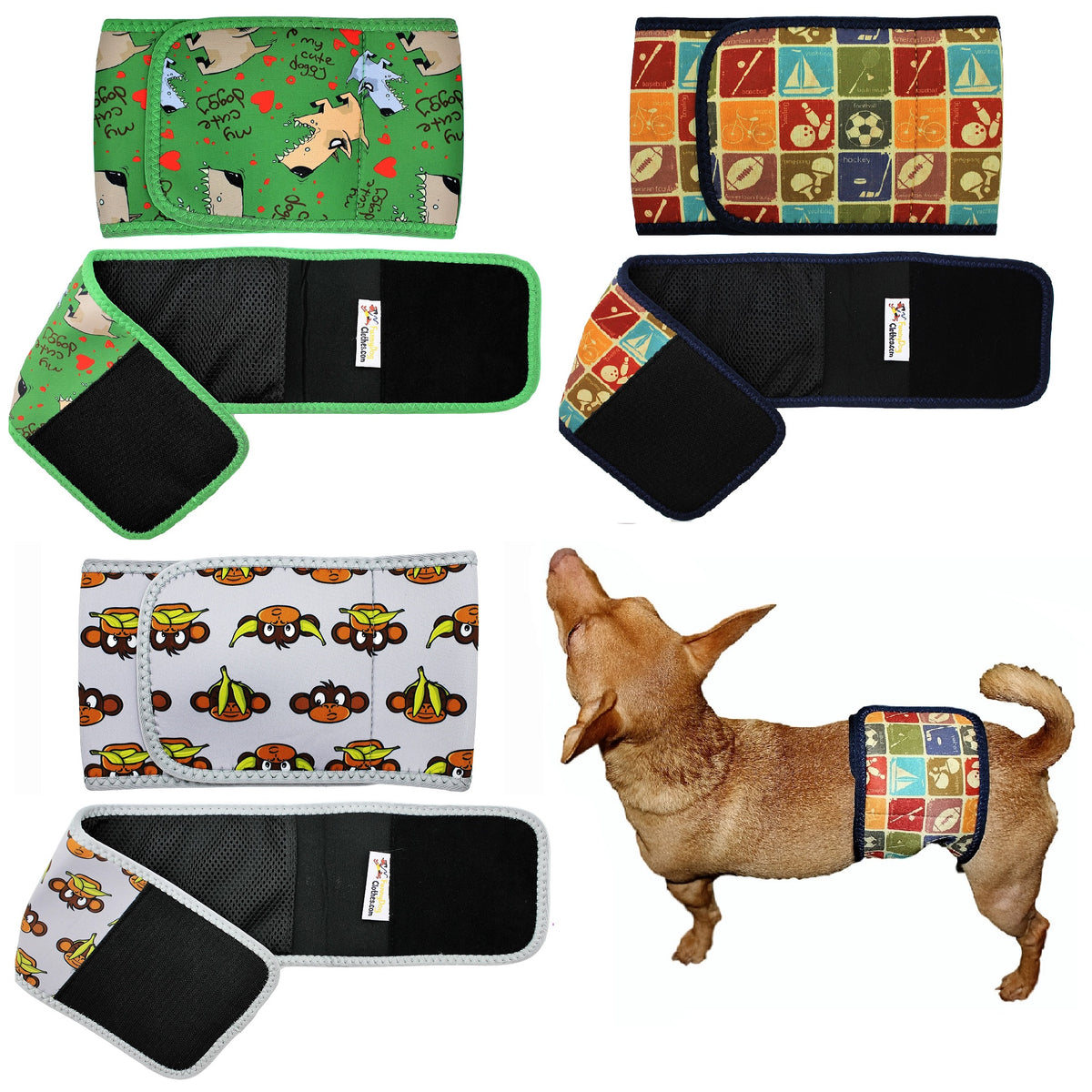 Male dog outlet wraps washable