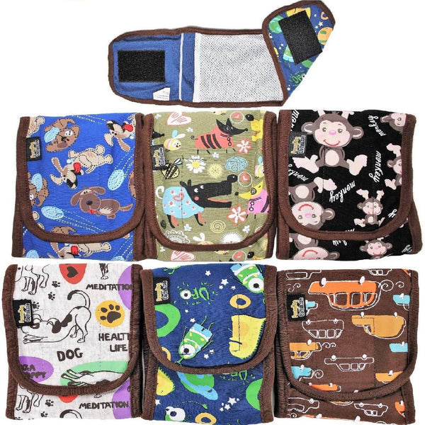 Pack - 3pcs Male Dog Diapers Wrap Belly Bands Reusable Washable