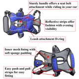 Heavy Duty Durable No-Pull Comfortable Walking Working Dog Harness Vest with Handle and Reflective Stripes Padded Adjustable for Medium and Large Dogs - FunnyDogClothes