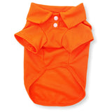 Dog Puppy Cat Polo Shirt T-Shirt Solid Clothes Apparel For Small Pet