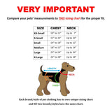 Choke Free Dog Harness  Size Chart - FunnyDogClothes