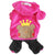 Warm Soft Fleece Winter Dog Jumpsuit Coat Pants One Piece Hoodie Yellow Crown - FunnyDogClothes