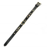 Genuine Leather Dog Collar Handmade Metal Buckle for Medium Large Pet - FunnyDogClothes