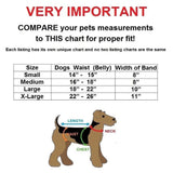 large male belly band size chart