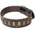 Genuine Real Leather Heavy Duty Dog Collar For Medium Large Pet Rivet Bronze - FunnyDogClothes