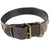 Genuine Real LEATHER Heavy Duty Dog Collar For Medium LARGE Pet Rivet Bronze - FunnyDogClothes