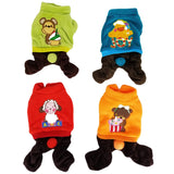 Warm Soft Dog Puppy Coat Pants Jumpsuit Pajamas Overall Fleece - FunnyDogClothes