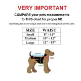 small female dog size chart