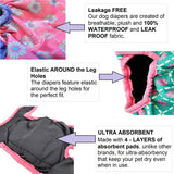 dog diapers washable leakproof