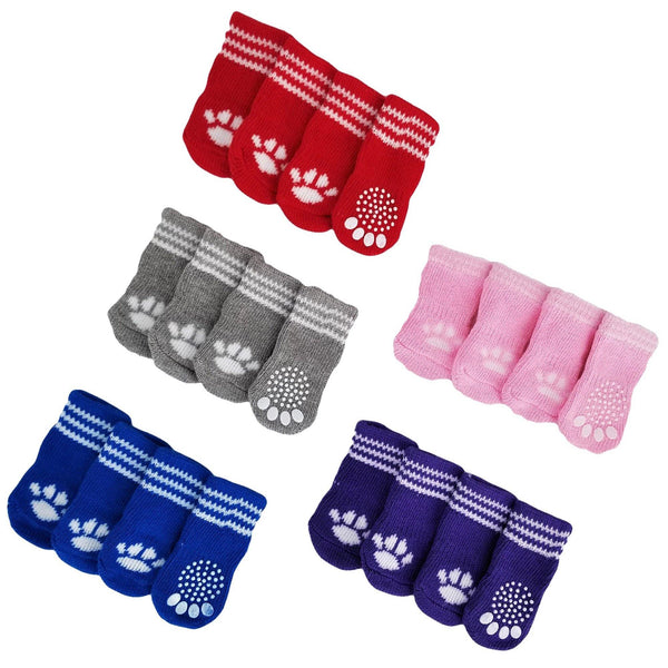 Non Slip Grip Dog Cat Socks Skid - Made for Small Breeds - FunnyDogClothes