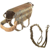 heavy duty tactical vest and leash training