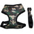 Camo Dog Harness with Leash