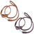 Genuine Real Leather Dog Collar with Leash 4 Ft Round Rolled Medium Large Pets - FunnyDogClothes