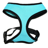 Pet Harness Collar Small Medium Large Dog Cat Puppy Soft Mesh Light Blue - FunnyDogClothes