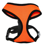Pet Harness Collar Small Medium Large Dog Cat Puppy Soft Mesh Orange - FunnyDogClothes
