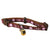 Brown dog collar