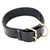 Genuine Real Leather Dog Collar 1.5" Width Padded Heavy Duty Medium Large Pet Black - FunnyDogClothes