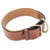 Genuine Real Leather Dog Collar 1.5" Width Padded Heavy Duty Medium Large Pet Tan - FunnyDogClothes