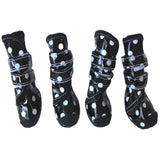 Waterproof Rain Snow Puppy Dog Shoes Boots Booties High Rubber For Small Pet Black - FunnyDogClothes