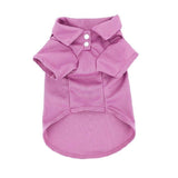 Dog Puppy Cat Polo Shirt T-Shirt Solid Clothes Apparel For Small Pet