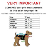 dog belly band size chart