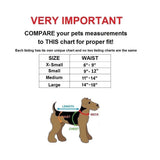 small dog diapers size chart