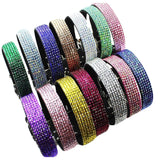 Puppy Dog Pet Soft Collar 6 Rows Rhinestone Crystal Diamond - FunnyDogClothes