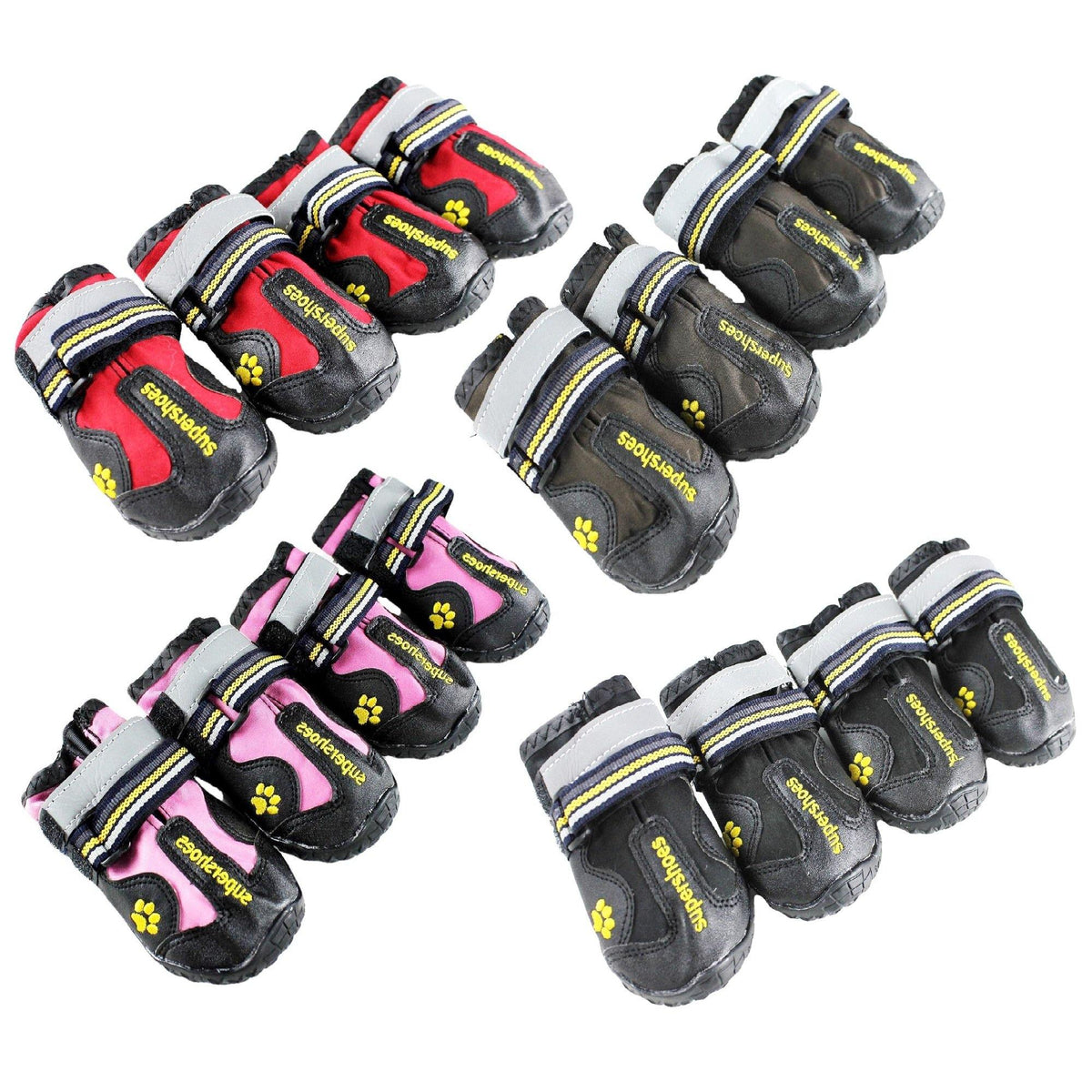 Boots Sneakers Set of 4 Shoes For Small Large Big Dog
