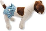 Pack of 4 Dog Female Diapers 100% Cotton Skirt and Panties For Small Pet Cat