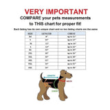 Dog clothes shirt apparel size chart