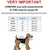 Dog clothes shirt apparel tank vest size chart
