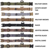 Tactical Dog Collar Heavy Duty Handle Width 1.5in Military Army with Tag Hole