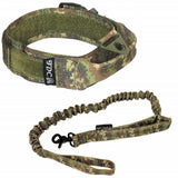 Velcro tactical collar with leash heavy duty