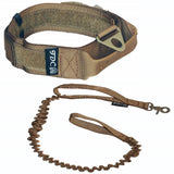 Velcro tactical collar with leash strong