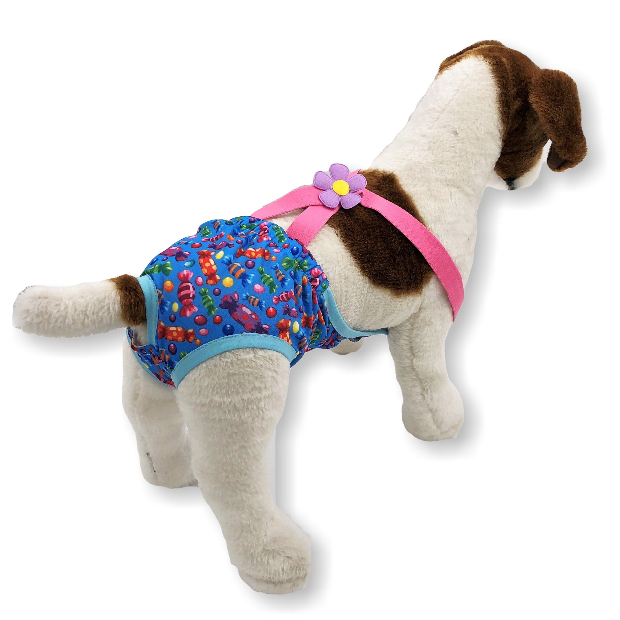 Buy Dog Sanitary Panties with Suspendersï¼Å'Adjustable Pet Underwear Diaper  for Male Female Dogsï¼Å'Physiological Pants Cotton Jumpsuit Briefs for  Teddy Corgi French Bulldog Machine Washable (Small, Yellow) Online at Low  Prices in India -