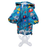 Raincoat Jacket Hooded Waterproof Rainwear for Small Dog Breeds