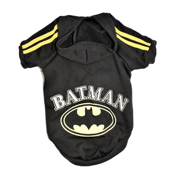 Small Pet Cat Dog Coat Hoodie Sweatshirt Pullover Batman Jumper - FunnyDogClothes