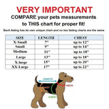 Small pet sapparel clothes hoodie pajama size chart