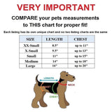Dog Jacket  Size Chart- FunnyDogClothes