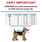 Dog Knitted Sweater size chart