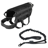 heavy duty tactical vest and leash large dog