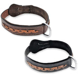 Genuine Real Leather Dog Collar 1.3" Width for Medium and Large Pets - FunnyDogClothes