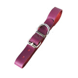 Red Real Leather Collar