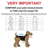 Pet Harness Collar Small Medium Large Dog Cat Puppy Soft Mesh Size Chart- FunnyDogClothes