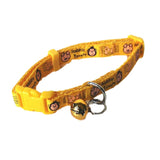 Yellow small dog collar