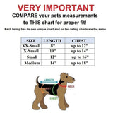 Small dog pet size chart