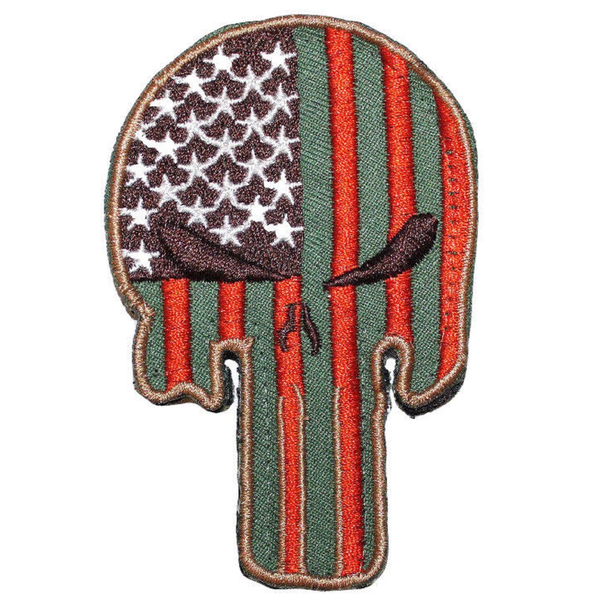 Patch Embroidered Military Tactical Army Flag Cobra Skull