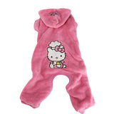 Pink Fleece dog pajamas